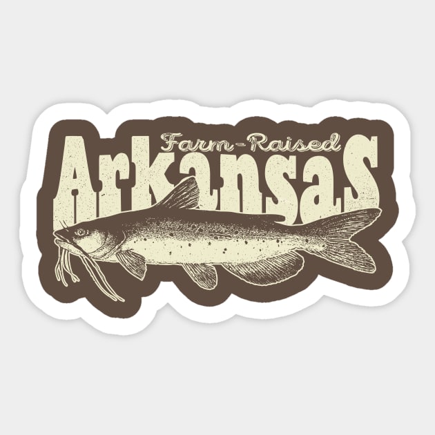 Farm-Raised Arkansas Catfish Sticker by rt-shirts